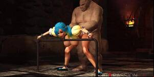 3d Elves Porn Dungen - 3DXION - Beautiful female elf gets fucked by the big ogre in the dungeon  - Tnaflix.com