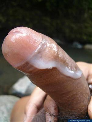 asian indian penis - Skinny oriental teen boy strokes the cum out of his small dick in the  outdoors