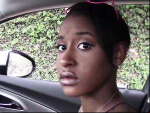 fuck her black face - 8:12 Fuck A Black Teen Hottie Outdoors And Cum On Her Face